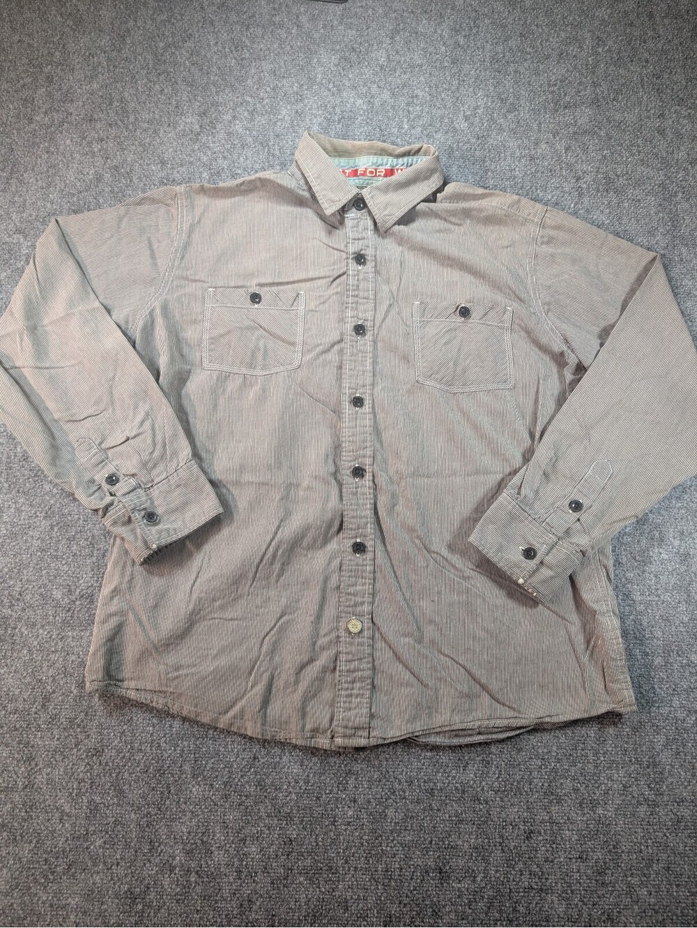 Carhartt Series 1889 S239 Fine Stripe Vintage Style Work Shirt XL